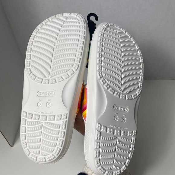Limited Edition Crocs Women's  Classic Festival Vibes Sandals  White 7 - Picture 11 of 12
